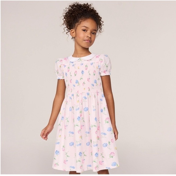 CHARLOTTE FLORAL SMOCKED DRESS - Picture 1 of 4